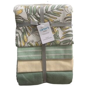 Carter’s Baby 4-pack Receiving Blanket: yellow/green/white/Toucan